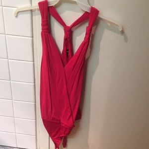 Red bodysuit
